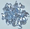 30 6x15mm Light Sapphire Crescents